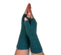 Native World Womens Possum Merino Wool Wrist Warmers, Hand Warmers Fingerless Gloves Mittens For Women (Mist)
