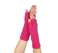 Native World Womens Possum Merino Wool Wrist Warmers, Hand Warmers Fingerless Gloves Mittens For Women (Peony)
