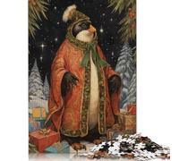 Native Xmas Penguin Puzzles 1000 Pieces Wooden Puzzles Puzzles for Adults for Adults& Teenagers Age 12 Years Up 1000pcs (75x50cm)