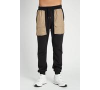 Native Youth Men's Cotton Blend Cargo Nylon Pocket Cuffed Joggers in Black | Size: Medium Native Youth Black M