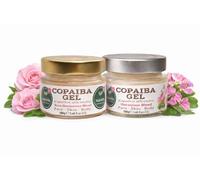 Nativilis Copaiba Gel Bundle - Rosa Damascena & Geranium Blends, 2 x 100g, Natural Multipurpose Face & Body Gel