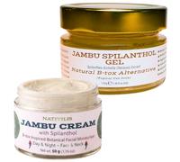 Nativilis Jambu B-tox Inspired Skincare Bundle - Botanical Facial Cream 50g & Spilanthol Gel 100ml - Day & Night Smoother-Looking Skin Care