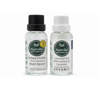 Nativilis Organic Relax & Respiratory Relief Bundle - Black Spruce & Lavender Essential Oils | Aromatherapy, Muscle Comfort, Relaxation & Skin Care