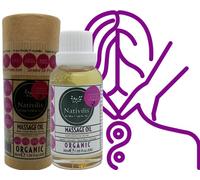 Nativilis Organic Vitamin A+C+E Omega 6 Massage Oil Copaiba Beta-caryophyllene Relaxing Destressing Sore Muscles Stress Pain Relief Organically Blended Lavender YLANG YLANG Clary SAGE Sunflower
