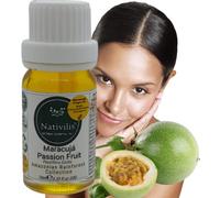 Nativilis Virgin Maracuja Passion Fruit Oil - (Passiflora Edulis) - Amazonian Rainforest Collection High Concentration Omega 6 - Sebum Regulating Properties Soothing on Skin Scalp - Copaiba Benefits