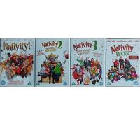 NATIVITY 1-4 COMPLETE COLLECTION / 1. NATIVITY / 2. DANGER IN THE MANGER / 3. DUDE WHERE'S MY DONKEY / 4. NATIVITY ROCKS = ULTIMATE 4x DVD UK SET