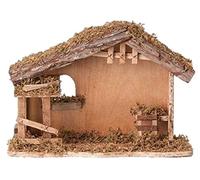 Nativity 10-1/2 Wooden Stable Fontanini by Fontanini