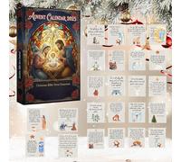 Nativity Advent Calendar 2025, Christian Christmas Countdown with 24 Daily Bible Verse Ornaments, Tells The Story of Jesus's Birth, Faith-Based Religious Gift for Family and Kids