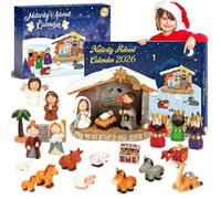 Nativity Advent Calendar 2026 for Kids - 24 Days of Nativity Set for Kids - Toddler Advent Calendars for Boys & Girls - Gifts for Children Ages 1 2 3 4 5+