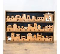 Nativity Advent Calendar,Wooden Advent Calendar, Christmas Vacation Advent Calendar 2024, 24 Days Advent Calendar, Jesus Countdown, Religious Holiday Sign,Christmas Christ Centered Decor