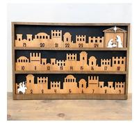 Nativity Advent Calendar, Wooden Advent Calendar, Jesus Countdown,Christian Holiday Decor, Christmas Countdown, Christ Centered Christmas
