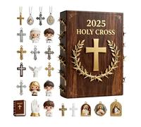 Nativity Advent,Faith-Themed 2D Acrylic Jesus - 24 Days Religious Christmas Ornaments 2025 - for Women Grandparent Friend Youth Church Home Decor Tree Car Interior