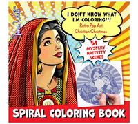 Nativity Christmas Coloring Book "I Don't Know What I'm Coloring!!!": 51 Mystery Hidden Christian Themed Puzzles with Spirals, Lines & Dots (Mystery Coloring Books for Adults)