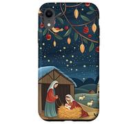 Nativity Christmas Tree Lights with Baby Jesus Manger Scene Case for iPhone XR