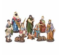 Nativity Figures Set 10 Pieces Decoration Christmas Jesus Mary Joseph Kings etc