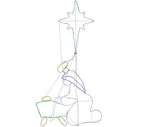 Nativity Jesus is Born Rope Light Christmas Silhouette
