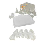 Nativity Mold - Silicone, 6.02x4.25in Christmas Plaster Mold | Jesus Molds for Resin, Handmade Soap, Christmas Crafts for Halloween, Birthday, New Year