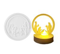 Nativity Mould, Nativity Scene Silicone Casting Mold, Table Decorations with Plaster Mould of the Birth of Jesus - Non-Stick Resin Making Molds, Craft Decoration for Christmas, Acci