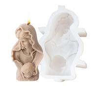Nativity Resin Mould - Plaster Casting Mould, Candle Making Mould, Multifunctional Cement Mould | Silicone Nativity Mould for Home Decoration, Crafts, DIY, Religious Art, Sculpture
