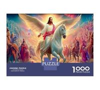 Nativity Scene 1000 Piece Jigsaw Puzzle - Premium Thick Cardboard & Hard Divine Celestial Rider - for Adults Age 14+ 70x50cm/1000pcs