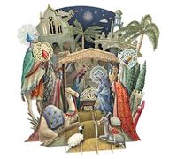 Nativity Scene - 3D Pop Up Christmas Greeting Card, XTW024