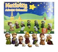 Nativity Scene Advent Calendar 2025 Christian Religious Christmas Advent Calendar for Kids Boys Girls Children Toddler Teens Indoor Toy, Xmas décor