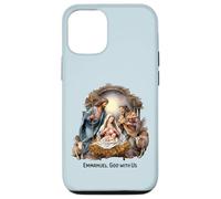 Nativity Scene Christmas Emmanuel, God with Us Xmas Case for iPhone 12/12 Pro