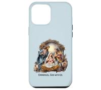 Nativity Scene Christmas Emmanuel, God with Us Xmas Case for iPhone 12 Pro Max