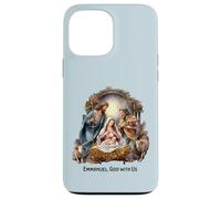 Nativity Scene Christmas Emmanuel, God with Us Xmas Case for iPhone 13 Pro Max