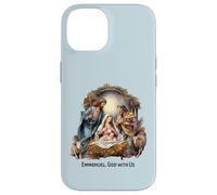 Nativity Scene Christmas Emmanuel, God with Us Xmas Case for iPhone 14