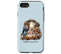 Nativity Scene Christmas Emmanuel, God with Us Xmas Case for iPhone SE (2020) / 7/8