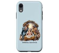 Nativity Scene Christmas Emmanuel, God with Us Xmas Case for iPhone XR