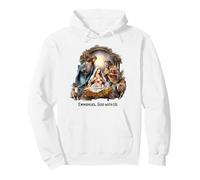 Nativity Scene Christmas Emmanuel, God with Us Xmas Pullover Hoodie