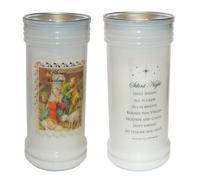 Nativity Scene Christmas Pillar Candle A Blessed Christmas Keepsake Gift 9809