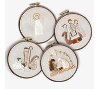 Nativity Scene Embroidery Kit,Adult Beginner Embroidery Kit,Christmas Cross Stitch Kit,Christian Embroidery Kits,DIY Embroidery Kits