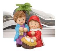 Nativity Scene Figures - Nativity Scene Figures Collection | Resin Nativity Scene Figures with Holy Family and Baby Jesus, Resin Christmas Decorations