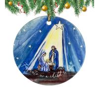 Nativity Scene Hanging Ornaments -, Sides Holiday Festival Decorations For