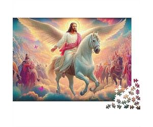 Nativity Scene Jigsaw Puzzle - 500 Piece Cartoon Style Challenge: Fun, Relaxing Brain Teaser & Home Décor (Teens & Up)