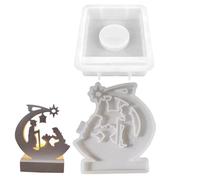 Nativity Scene Mold - Reusable Silicone Mold Easy Release Nativity Mold,Soft Non-Stick Candle Mold for Family Craft Activities Holiday Celebrations Decoration