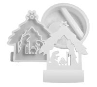 Nativity Scene Molds - Silicone Nativity Candle Making Mold - Epoxy Casting Handicraft Supplies for Teen Adults Kids Friends Mom Creative Art Projects