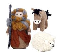 Nativity Scene Needle Felt Set, Christmas Decoration Made of Felt, Felt Decoration for the Christmas Tree, Crafts Christmas, Children, Adults, Festive Christmas Craft Accessories, Festive for Home