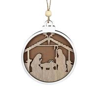 Nativity Scene Ornament - Nativity Gift Commemorating the Nativity of Jesus as Fireplace Door Handle Decoration