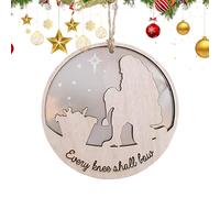 Nativity Scene Ornaments - Christian Home Decor Hanging Nativity | Christian Christmas Decorations with Hanging Traditional Christmas Ornament for Thanksgiving and Christmas