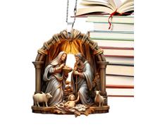 Nativity Scene Pendant, Nativity Scene Christmas Tree Decoration, Nativity Tree Decoration, Acrylic Home Decoration, Robust Memorial Decoration for the Family