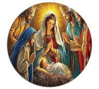 Nativity Scene Prayer Figures 1000 Piece Jigsaw Puzzle Paper for Adults Night Home Decor 1000pcs (67.5x67.5cm)