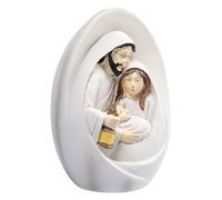 Nativity Scene, Resin Nativity Figurine 4in, Collectible Religious Statue Craft for Indoor Holiday Home Decor Fireplace Mantle Centerpieces Christian Room Tabletop Birthday Party