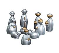 Nativity Scene Set For Christmas Decorations Indoor, Jesus Nativity Scene Ornaments, Christmas Figurines For Display Church Altar Table Centerpiece