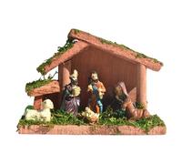 Nativity Scene Set - Manger Jesus Holy Family Home Decor - Christmas Figurines Manger Scene Nativity - for Christian Table Mantel Fireplace Bedroom Apartment Farmhouse Easter Party