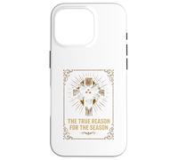 Nativity Scene True Reason Vintage Christian Christmas Case for iPhone 16 Pro