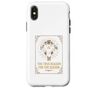 Nativity Scene True Reason Vintage Christian Christmas Case for iPhone X/XS